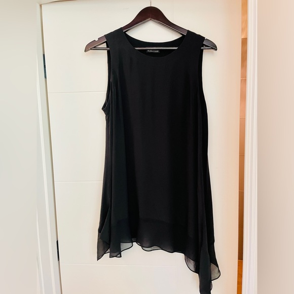 Eileen Fisher light layered asymmetrical hem tunic, size M - Picture 1 of 3